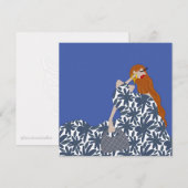 Vrouwelijke Bloementuin Partij Mode Illustratie Kaart (Voorkant / Achterkant)