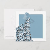 Vrouwelijke Bloementuin Partij Mode Illustratie Kaart (Voorkant / Achterkant)