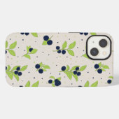 Vrouwelijke Blueberry-telefoonhoesje iPhone Hoesje (Achterkant horizontaal)