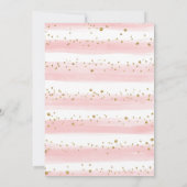 Vrouwelijke Blush Gold Elephant Baby shower per po Kaart (Achterkant)