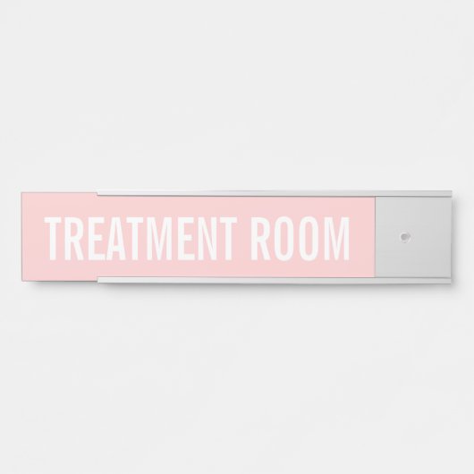 Vrouwelijke Blush Roze Beauty Salon Spa Kamer Deurbordje (Voorkant)