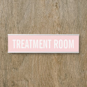 Vrouwelijke Blush Roze Beauty Salon Spa Kamer Deurbordje