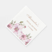 Vrouwelijke Blush Roze Bloemen Rozen Vrijgezellenf Servet (Hoek)