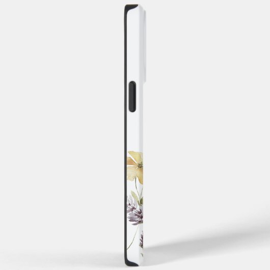 Vrouwelijke Boho Botanische Wildbloemen met Monogr Case-Mate iPhone Case (Achterkant / Rechts)