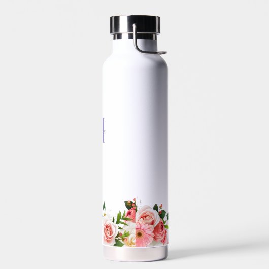 Vrouwelijke Boho Botanische Wildbloemen met Monogr Waterfles (Links)