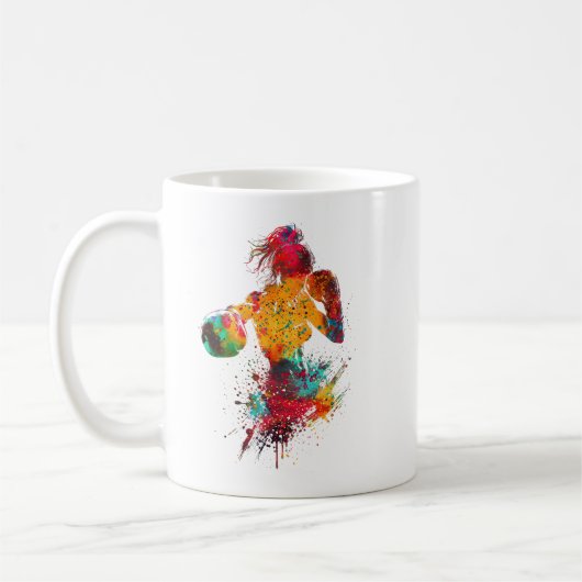 Vrouwelijke Bokser Koffiemok (Links)