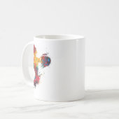Vrouwelijke bokser koffiemok (Voorkant links)