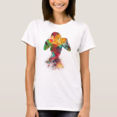 Vrouwelijke bokser t-shirt (Voorkant)