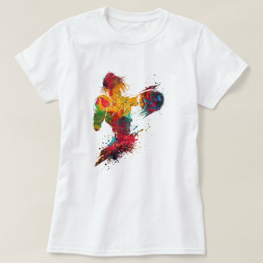 Vrouwelijke Bokser T-shirt (Design voorkant)