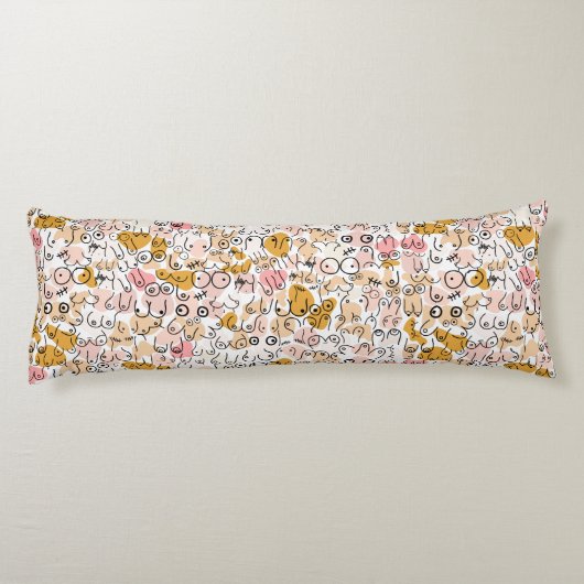 vrouwelijke borst lichaamskussen (Achterkant)