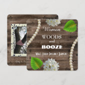 Vrouwelijke Bossen en Bachelorette Kaart (Voorkant / Achterkant)