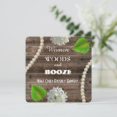 Vrouwelijke Bossen en Bachelorette Kaart (Staand voorkant)
