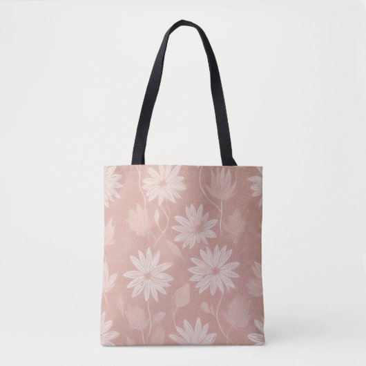 Vrouwelijke Botanische Margriet Tote Bag (Voorkant)