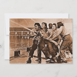 Vrouwelijke brandweerlieden Pearl Harbour 7 decemb