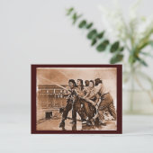 Vrouwelijke brandweerlieden Pearl Harbour 7 decemb Briefkaart (Staand voorkant)