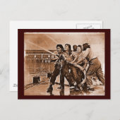 Vrouwelijke brandweerlieden Pearl Harbour 7 decemb Briefkaart (Voorkant / Achterkant)