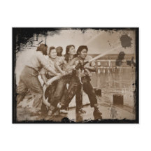 Vrouwelijke brandweermannen Pearl Harbour 7 decemb