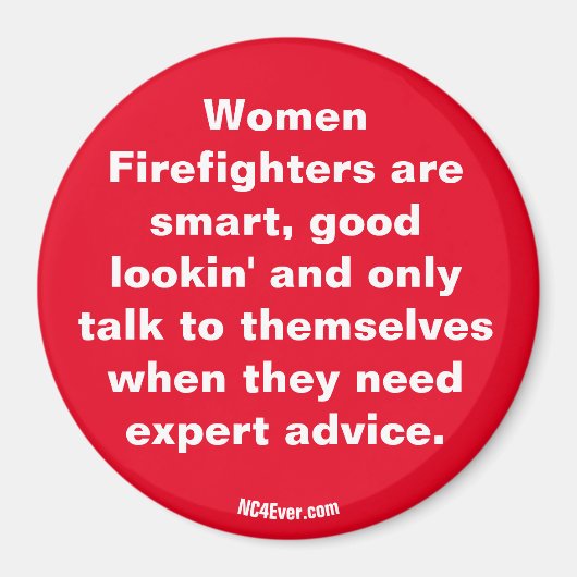 Vrouwelijke brandweermannen zijn ... magneet (Voorkant)