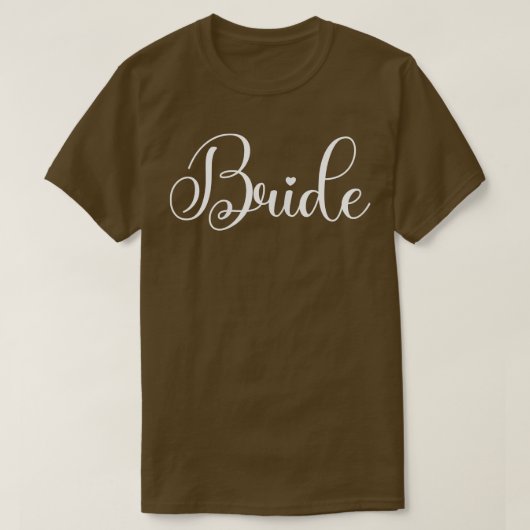 Vrouwelijke bride Bachelorette Party, Bride T-shirt (Design voorkant)