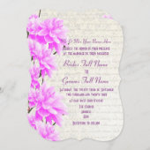  vrouwelijke bruine bruidsroze bruiloft kaart (Voorkant / Achterkant)
