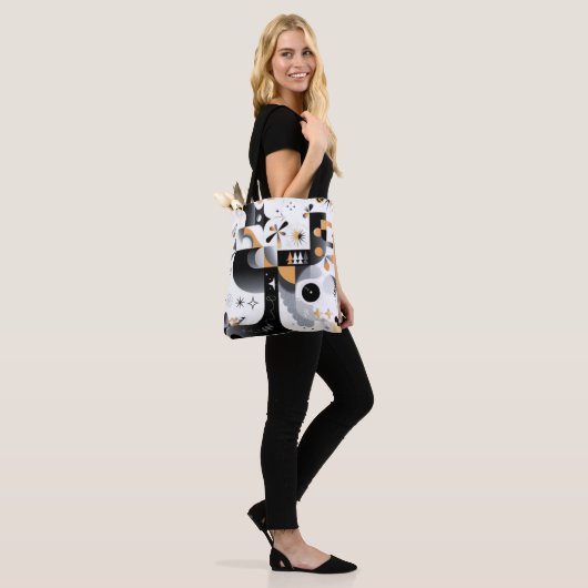 Vrouwelijke Canvas tas (Op model)