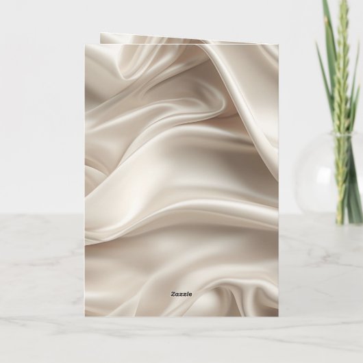  vrouwelijke champagne gouden romantische bruiloft kaart (Achterkant)