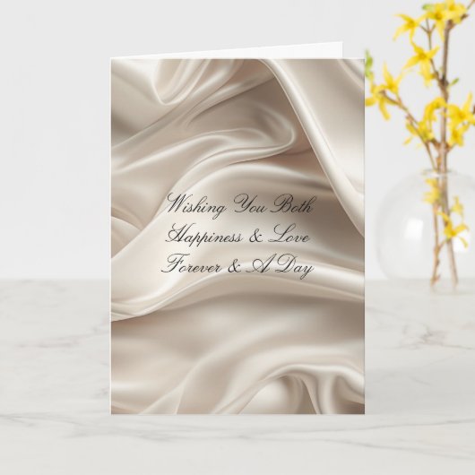  vrouwelijke champagne gouden romantische bruiloft kaart (Gele Bloem)