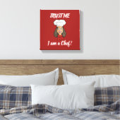 Vrouwelijke Chef Canvas Afdruk (Insitu (Slaapkamer))