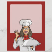 Vrouwelijke Chef Flyer (Achterkant)