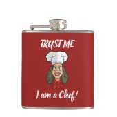 Vrouwelijke Chef Heupfles (Voorkant)