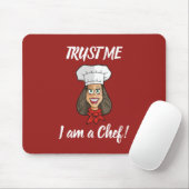 Vrouwelijke Chef Muismat (Met muis)