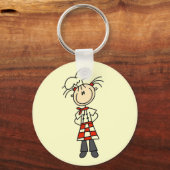 Vrouwelijke Chef Sleutelhanger (Voorkant)