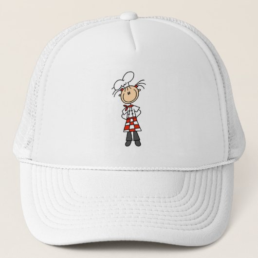 Vrouwelijke Chef Trucker Pet (Voorkant)