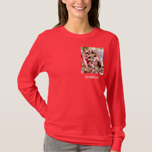 Vrouwelijke Chihuahua-strandrelaxatie (Rood) T-shirt