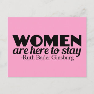 Vrouwelijke citaat van Ruth Bader Ginsburg Briefkaart