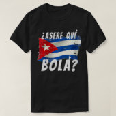 Vrouwelijke Cubaanse vlag Funny Cuba Miami Gezegde T-shirt (Design voorkant)