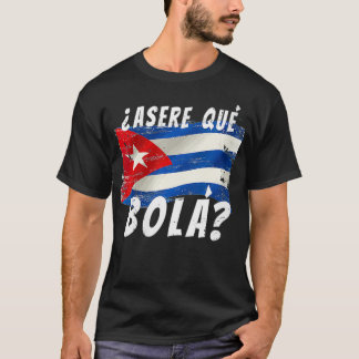 Vrouwelijke Cubaanse vlag Funny Cuba Miami Gezegde T-shirt