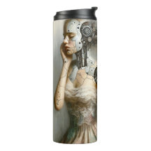Vrouwelijke Cyborg Vrouw Ai Kunst