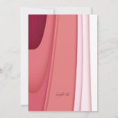 Vrouwelijke dagkaart met vrouwenprofiel kaart (Achterkant)