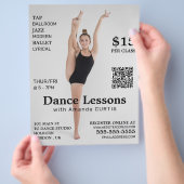 Vrouwelijke Danser, Flyer voor het Adverteren van (Hand)