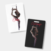Vrouwelijke danser Thunder_Cove Badge (Voor- en achterkant)