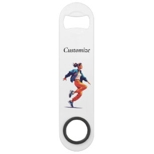 Vrouwelijke danseres Hip Hop Thunder_Cove Speed Flessenopener