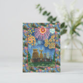 VROUWELIJKE DIEREN VAN 4 JULI VROUWEN FEESTDAGENKAART (Staand voorkant)