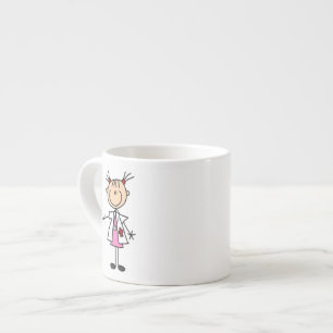 Vrouwelijke Dokter Stick Figure Espresso Kop