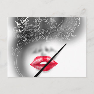 vrouwelijke draak briefkaart