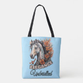 Vrouwelijke elegantie: Artistic Tattoo Design Tri- Tote Bag (Achterkant)
