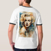 Vrouwelijke Elegantie: Draagbare Artistry T-shirt (Achterkant)