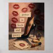 Vrouwelijke Empowerment Poster | Modieuze Quote Pr (Voorkant)
