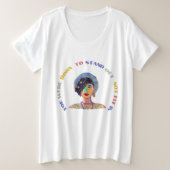 Vrouwelijke Empowerment Tshirt (Design voorkant)