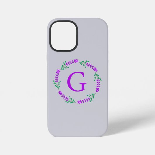Vrouwelijke en Schattigee minimalistische lavendel iPhone Hoesje (Achterkant)